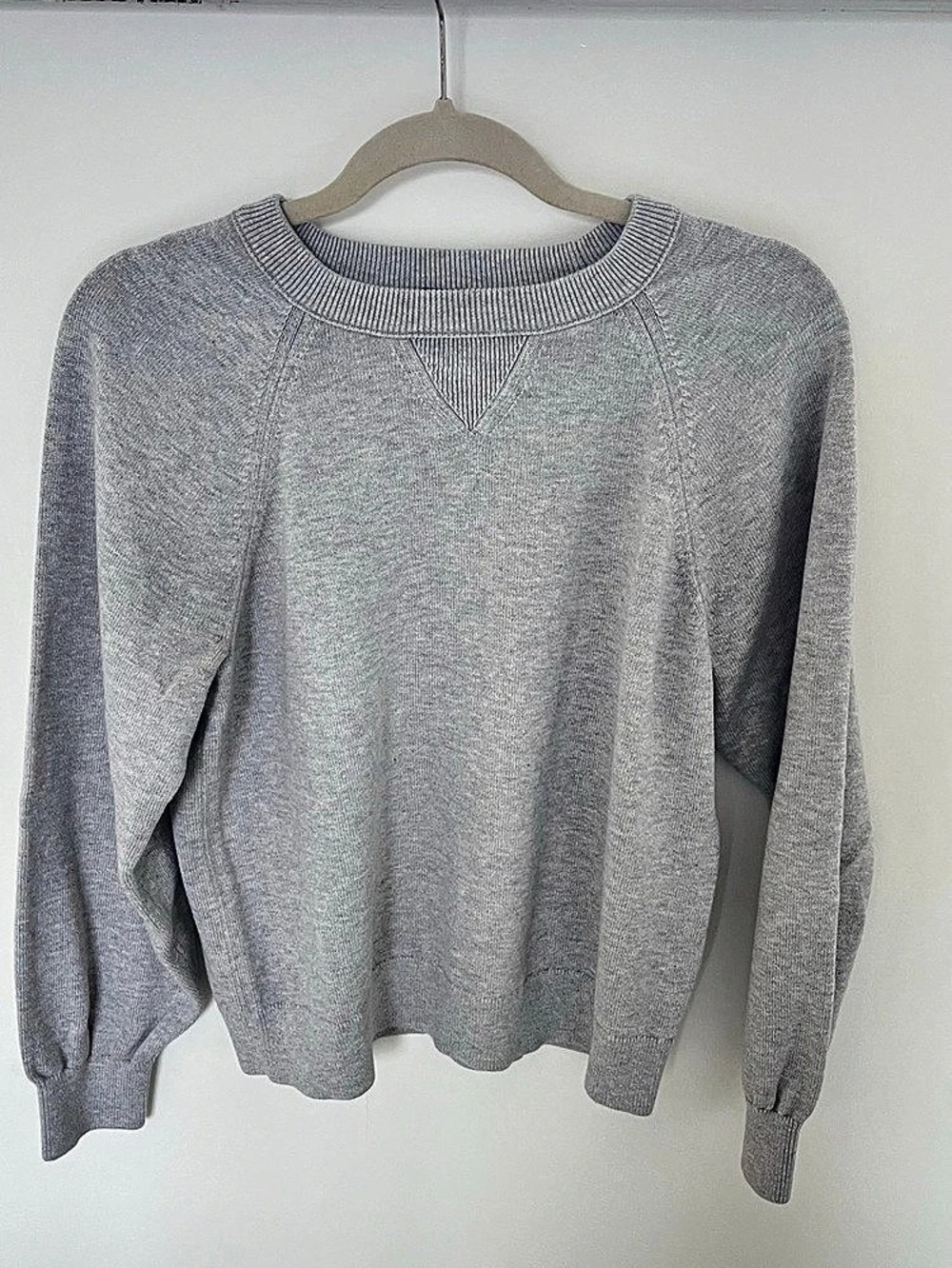J.Crew Gray Crewneck Sweater Cashmere Cotton Size Small